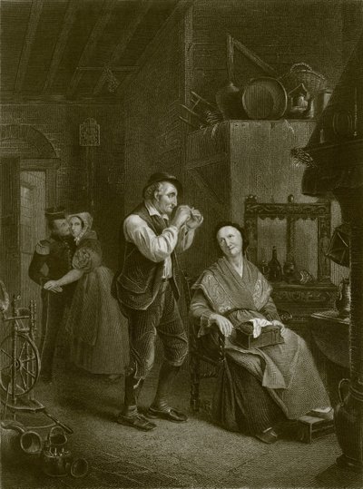 Les deux courtisans - English School