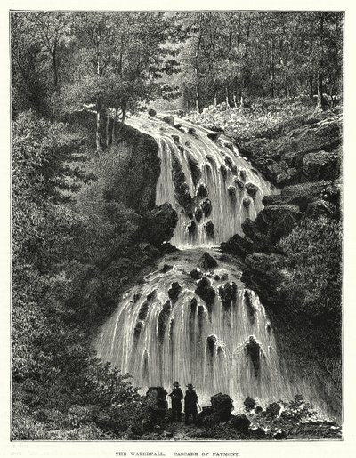La cascade, Cascade de Faymont (gravure) - English School
