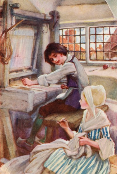 Les tisserands de Lyon, France - English School