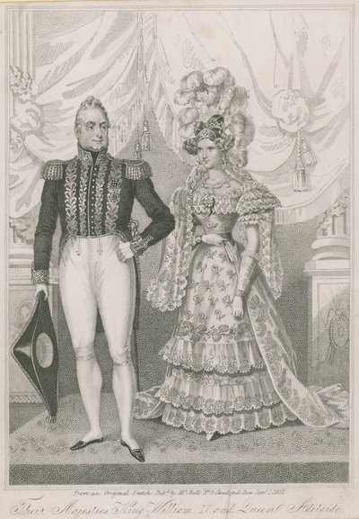 Leurs Majestés le Roi Guillaume IV et la Reine Adélaïde - English School
