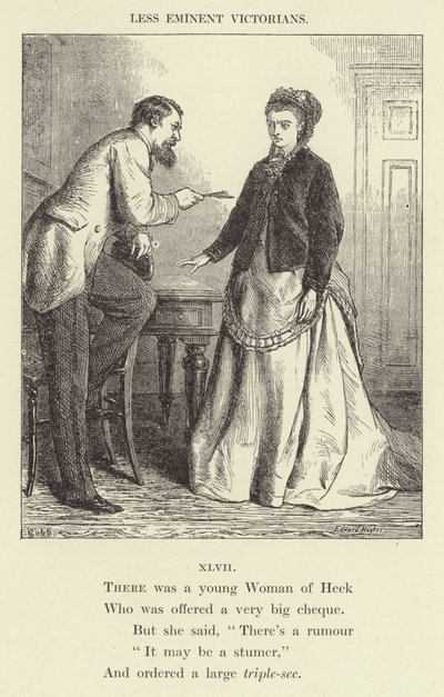 Il y avait une jeune femme de Heck (gravure) - English School