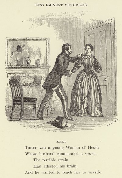 Il y avait une jeune femme de Hessle (gravure) - English School