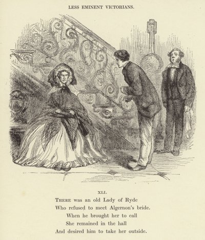Il y avait une vieille dame de Ryde (gravure) - English School