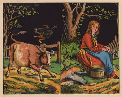 Voici la Vache ; Voici la Jeune Fille Abandonnée - English School