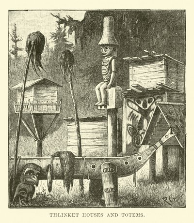 Maisons Thlinket et Totems - English School