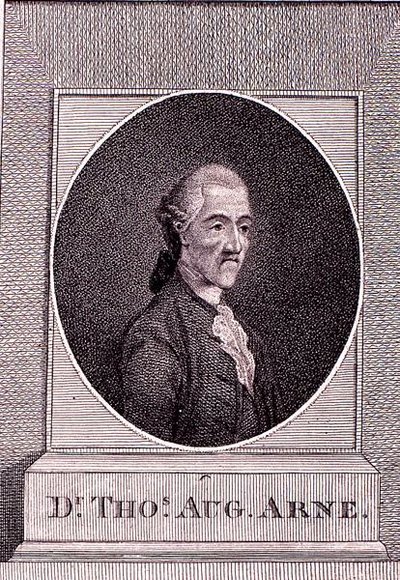 Thomas Augustine Arne (1710-78) - English School