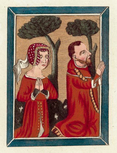 Thomas Beauchamp, comte de Warwick, et Margaret sa femme - English School