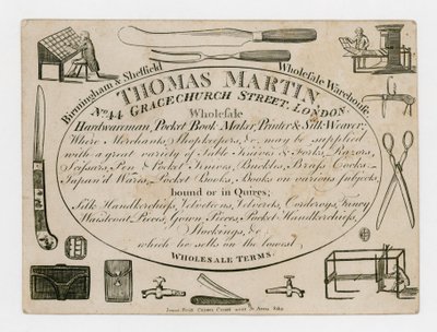 Thomas Martin, carte de visite - English School