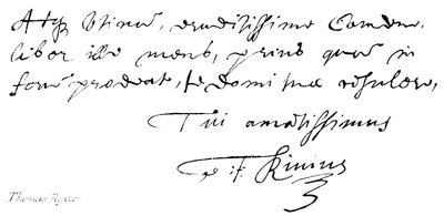 Thomas Ryves - English School