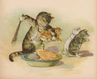 Trois petits chatons ont perdu leurs mitaines - English School