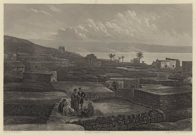 Tibériade et la mer de Galilée (gravure) - English School