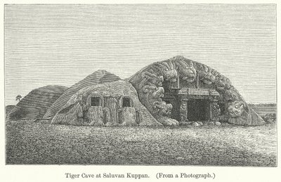 Grotte du tigre à Saluvan Kuppan (gravure) - English School