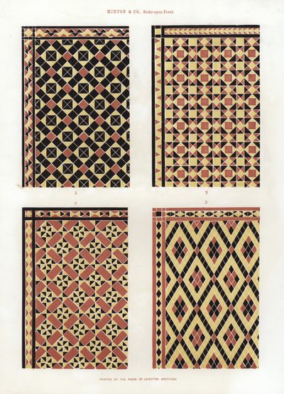 Dessins de carreaux - English School