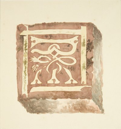 Carreau du sol de la Cathédrale de Bristol - English School
