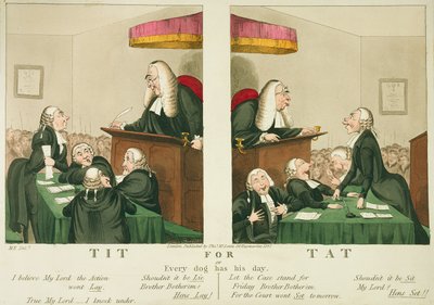 Chacun son tour, ou chaque chien a son jour, publié par Thomas McLean, Londres, 1827 - English School