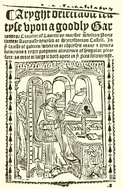 Page de titre de Goodly Garlande de John Skelton - English School