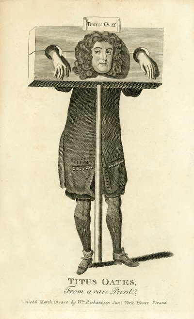 Titus Oates, pilori - English School
