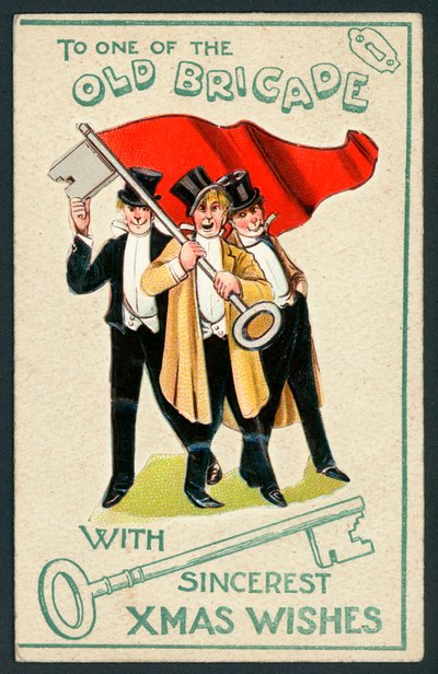 À un des anciens brigadiers avec les vœux les plus sincères de Noël - carte de Noël - English School