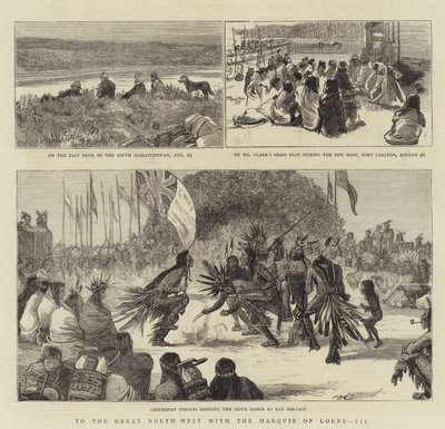 Vers le Grand Nord-Ouest avec le marquis de Lorne, VII (gravure) - English School