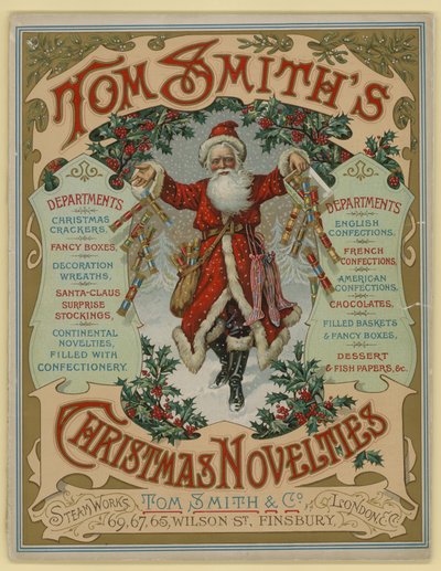 Tom Smith & Co Ltd, Nouveautés de Noël, Pétards de Noël, Couverture de Brochure - English School