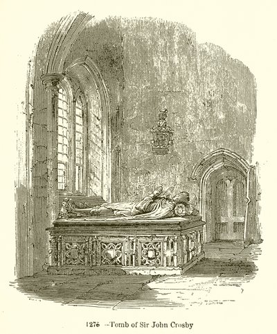 Tombe de Sir John Crosby - English School