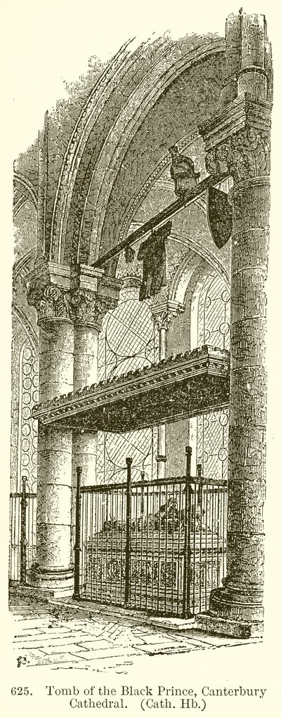 Tombe du Prince Noir, Cathédrale de Canterbury - English School