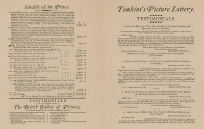 Tomkinss Picture Lottery de la British Gallery of Pictures - English School