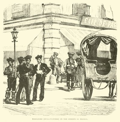 Toreadors (toréadors) dans les rues de Madrid - English School