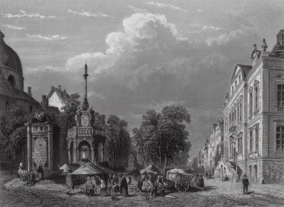 Hôtel de ville et place du marché, Liège - English School