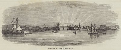 Ville et port de La Havane (gravure) - English School