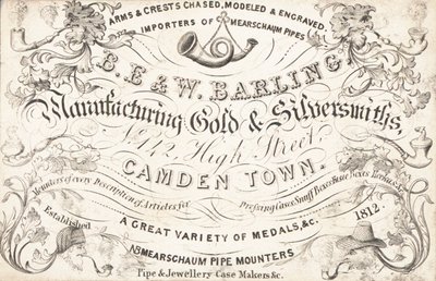 Carte de visite, B E & W Barling - English School