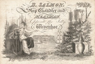 Carte de visite, B Salmon - English School