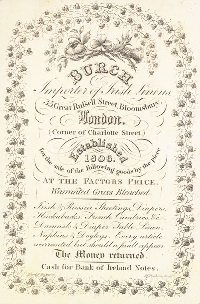 Carte de visite, Burch - English School