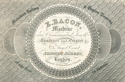 Carte de visite, E Bacon - English School