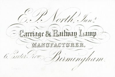 Carte de visite, E P North - English School