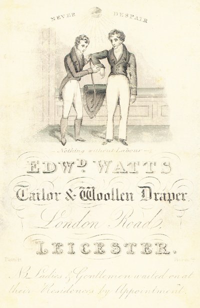 Carte de visite, Edward Watts - English School