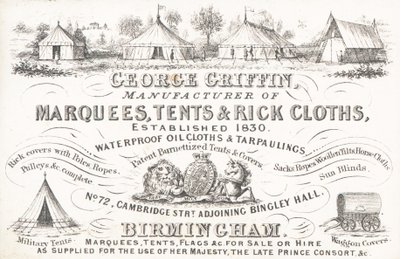Carte de visite, George Griffin - English School