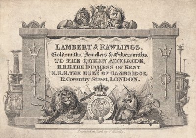 Carte de visite, Lambert & Rawlings - English School