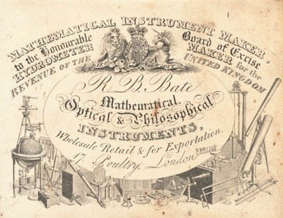 Carte de visite, R B Bate - English School