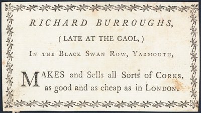 Carte de visite, Richard Burroughs - English School