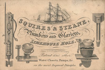 Carte de visite de Squires & Steane - English School