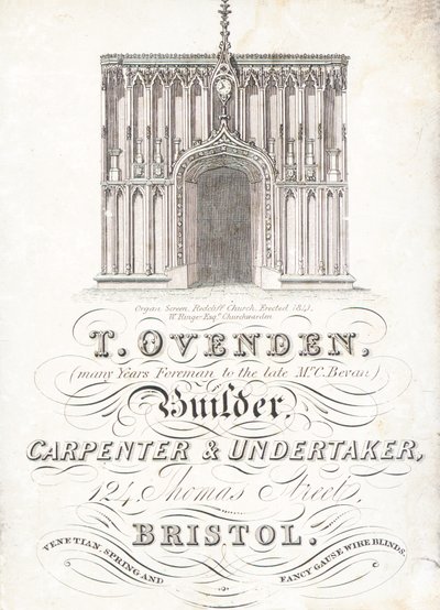 Carte de visite, T Ovenden - English School