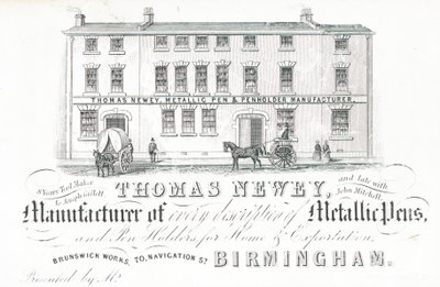 Carte de visite, Thomas Newey - English School