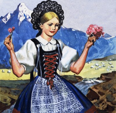 Costume traditionnel de la Suisse - English School