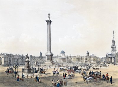 Trafalgar Square avec la National Gallery et l