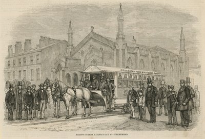 Trains de tramway de rue à Birkenhead - English School