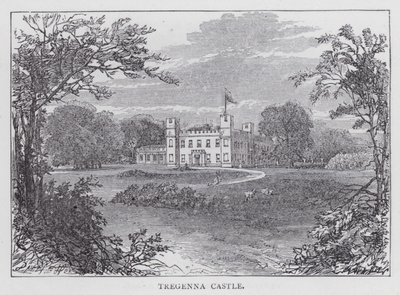 Château de Tregenna (gravure) - English School