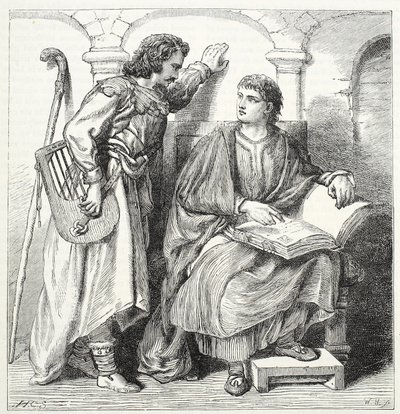 Troubadour et barbe, illustration de L