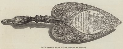 Truelle présentée au duc d