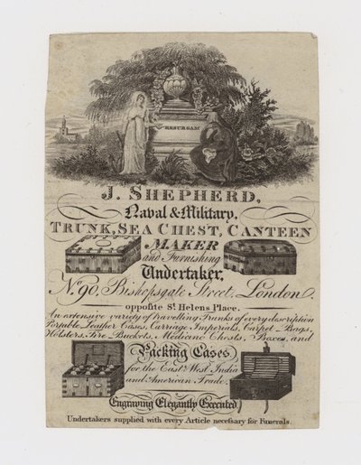 Fabricant de malles, J Shepherd - English School